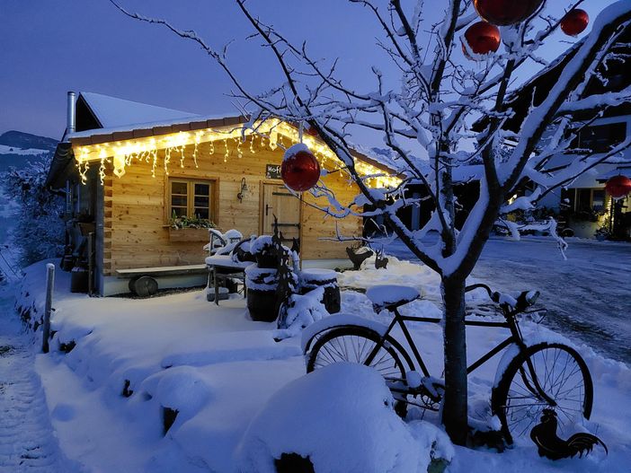 Winterbild Hofladen
