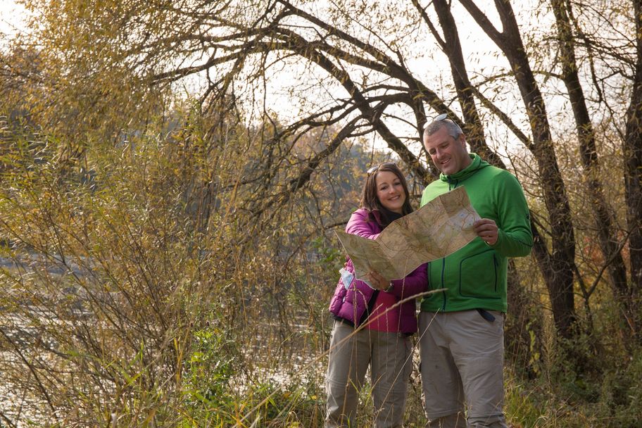 Wanderer an der Illerschleife