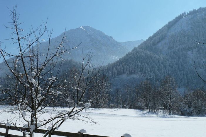 Ausblick zur Loipe