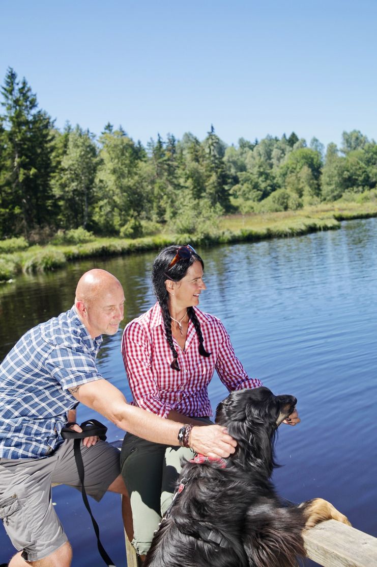 Wandern am Waldsee in Lindenberg