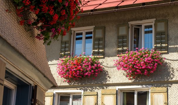 Haus mit Holzschindeln in Weiler im Allgäu