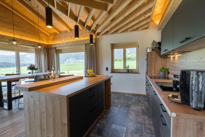 Kücheninsel im Chalet