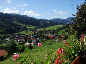 Blick vom Balkon auf Gunzesried