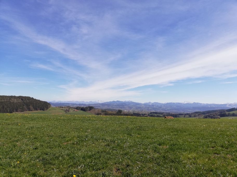 Rundweg von Ermengerst über den Radwanderweg Kempten-Isny nach Wagenbühl
