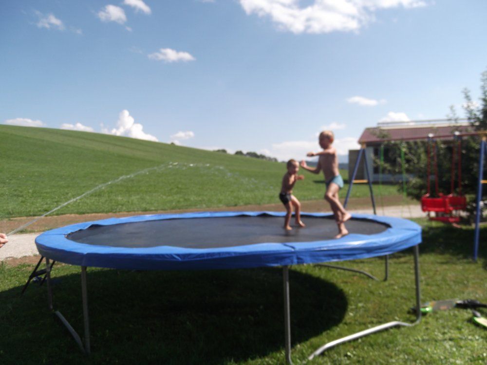 Spaß auf dem Trampolin