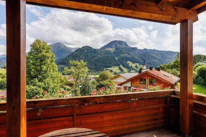 Balkon-Ausblick, Alpenhotel Sonneck, Bad Hindelang
