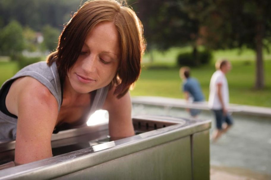 Erfrischendes Armbad