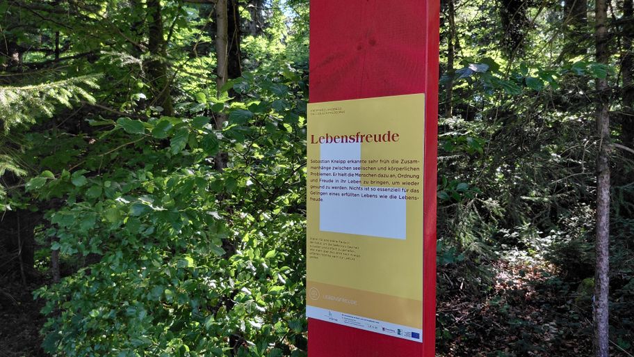 Eine der 5 Säulen des Kneippwegs