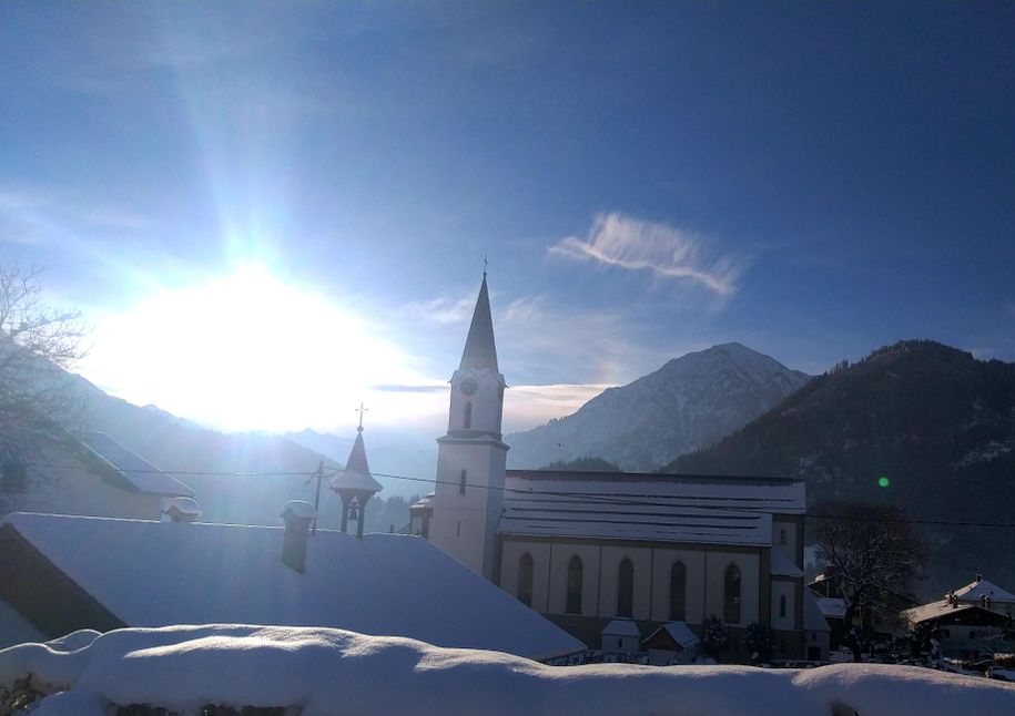 Bad Hindelang an einem Wintermorgen-Foto Ferienwoh