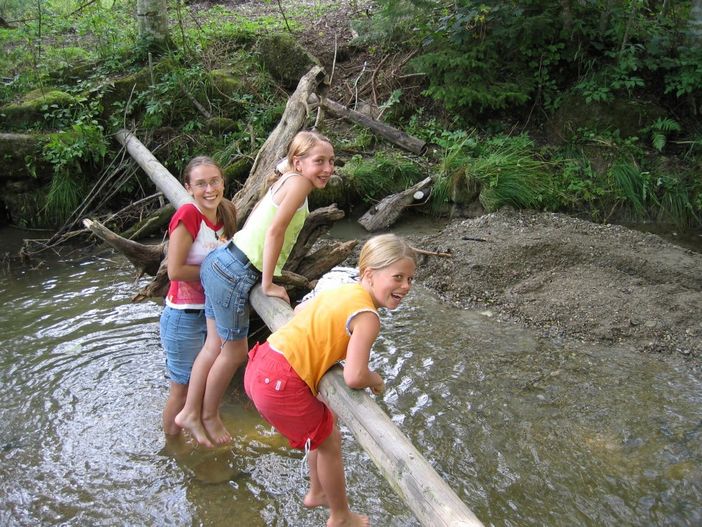 Wassertreten in der Lobach