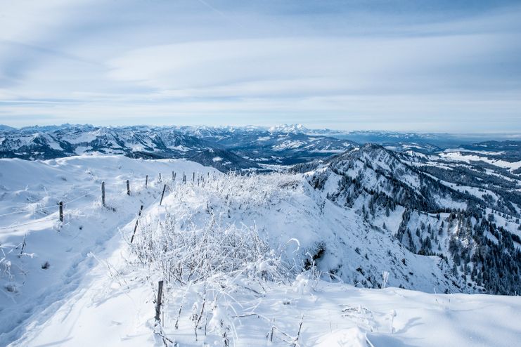 Winterliche Ausblicke vom Hochgrat