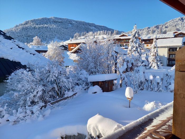 Blick vom Balkon
