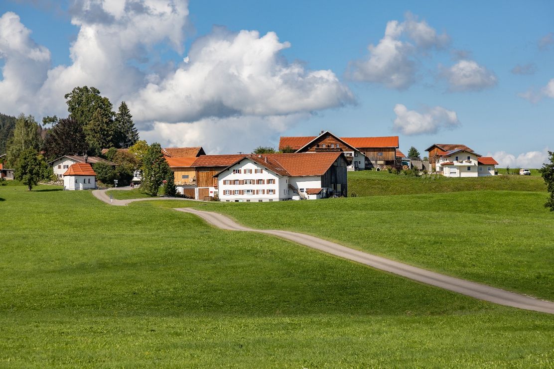 Unterwegs im Allgäuer Voralpenland zwischen Weizern und dem Kögelweiher