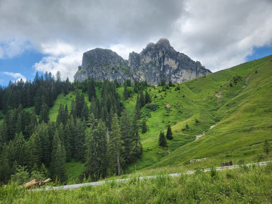 Der Aggenstein vom Breitenberg aus gesehen