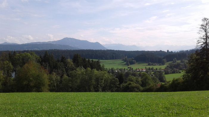 Blick von Niedersonthofen auf den Grünten