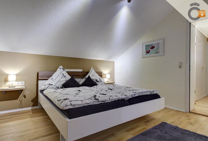 Schlafzimmer 3 mit Doppelbett im Séparée