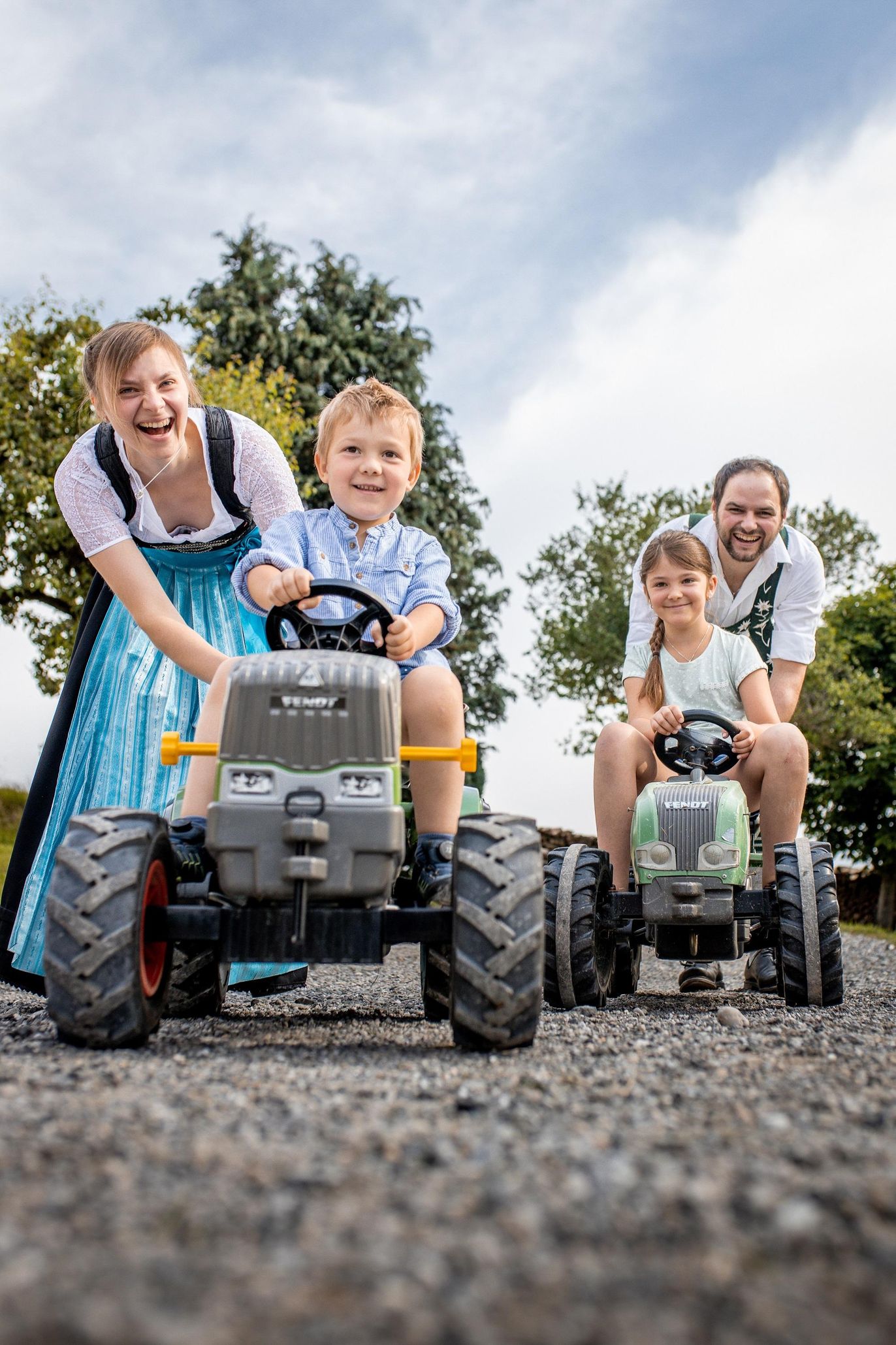 Spaß mit dem Tretttraktor