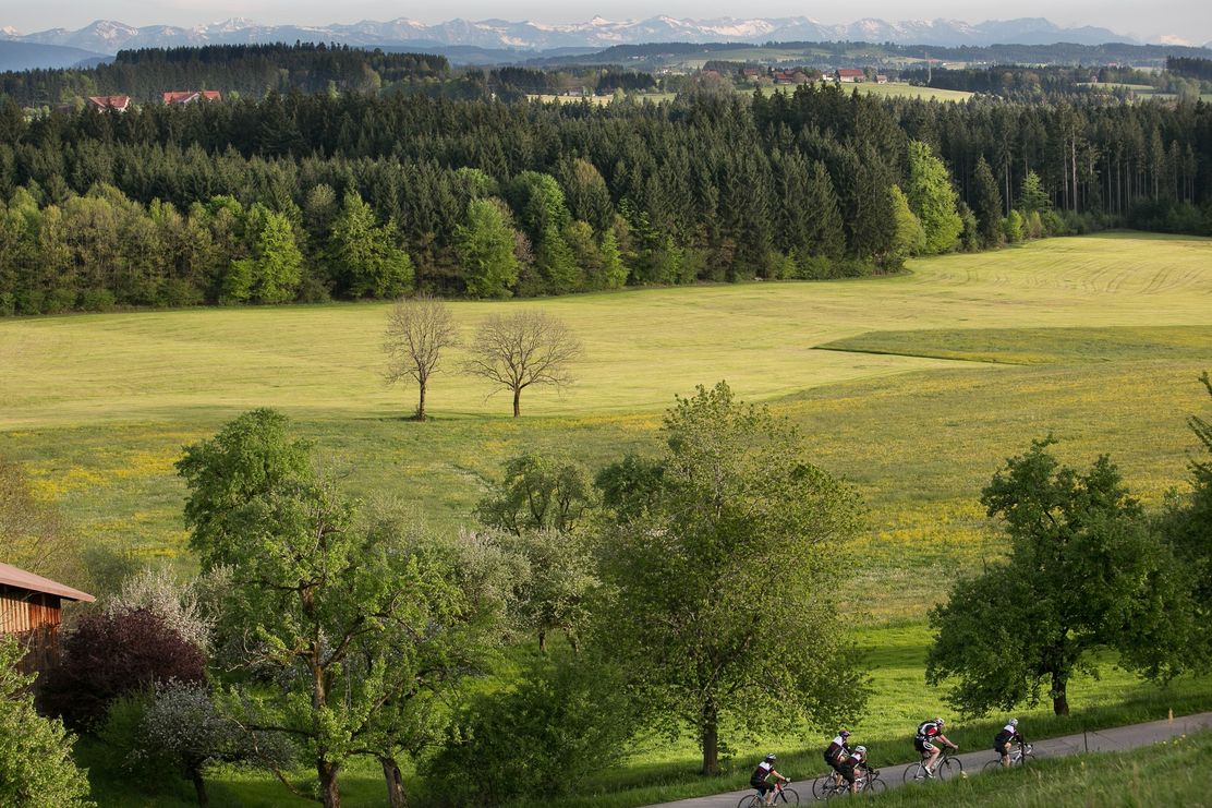 Rennradtour mit Alpenblick