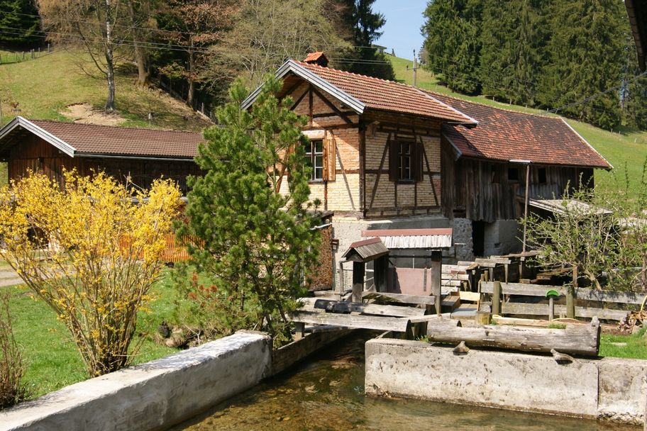 Historische Obermühle Säge in Fischen