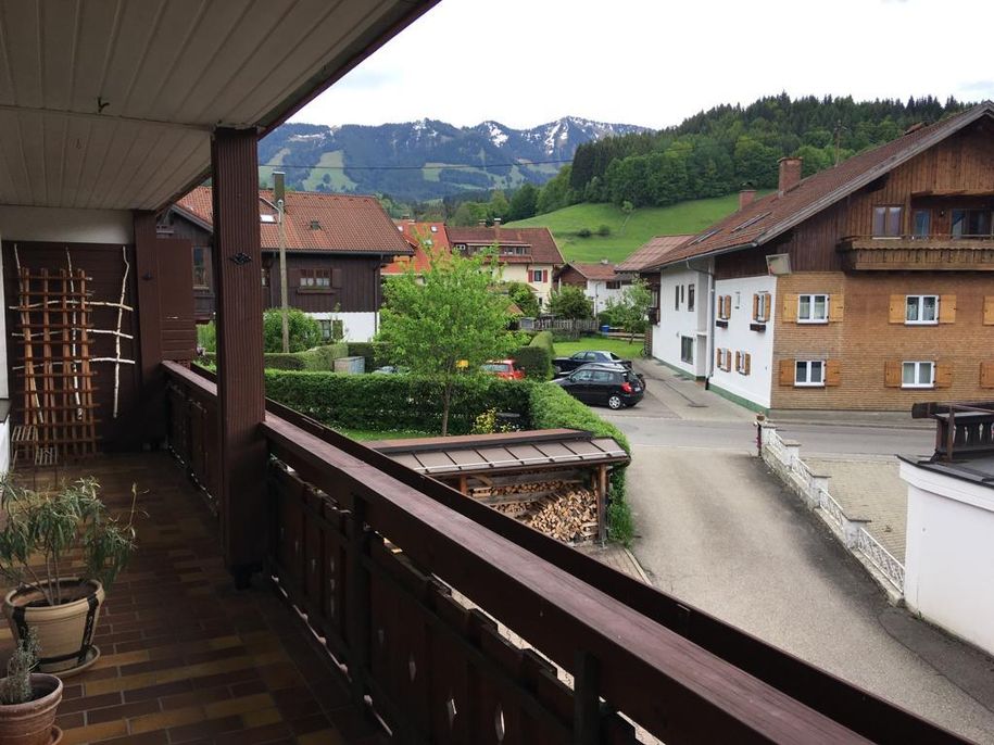 Wohnung "Rubihorn" | Blick vom Balkon im 1. OG