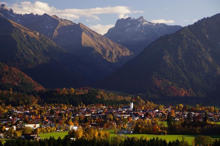 Blick vom Jägersberg nach Oberstdorf