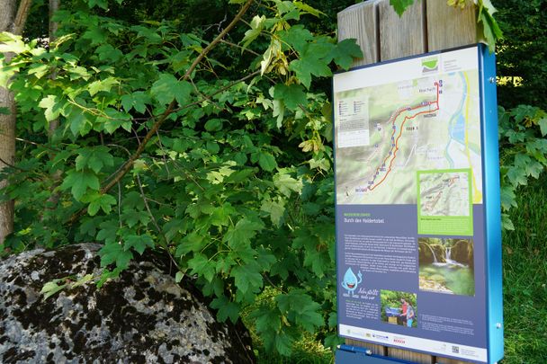 Übersichtstafel Wassererlebnisweg
