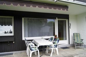 Terrasse der Ferienwohnung Anne