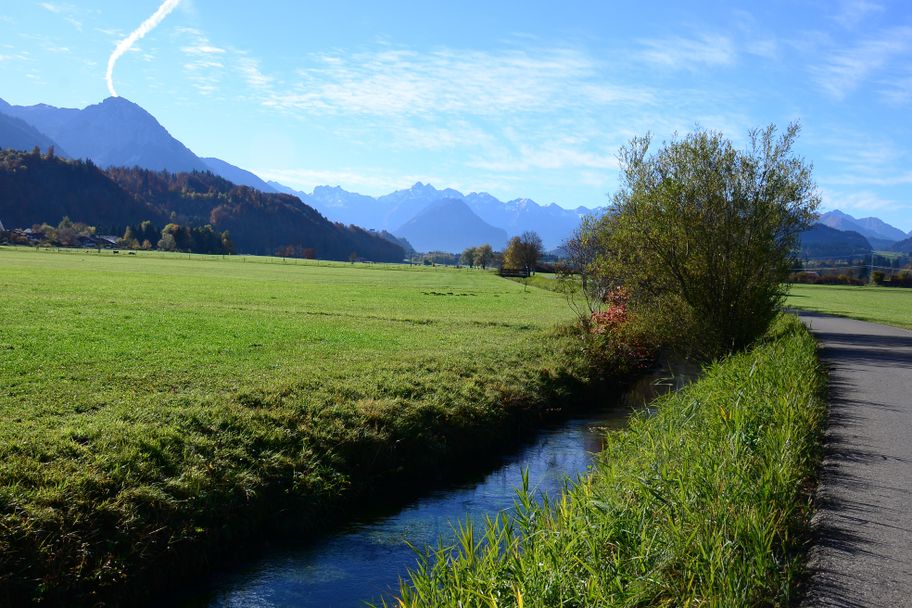 Blick vom Wiesenweg Richtung Süden