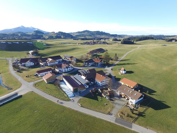 Lufbildaufnahme Bauernhof Steinacher Hopferried